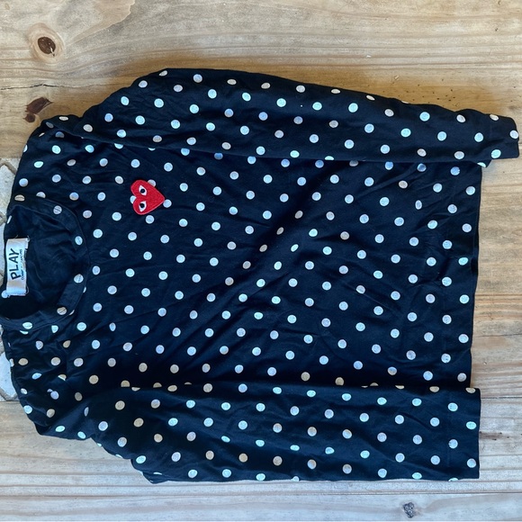 Comme des Garçons PLAY Polka Dot Shirt, Size XS, Preloved Excellent Condition - Picture 4 of 7